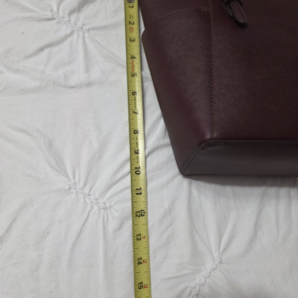 Michael Kors Deep Burgundy Tote - Picture 3 of 8